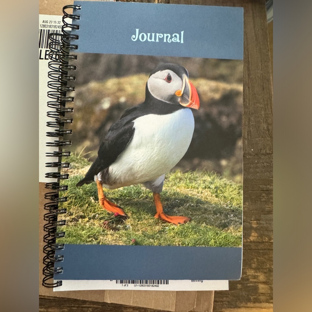 Puffin Journal with College Ruled Pages
